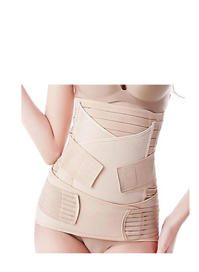 3-in-1 Postpartum Belly Band Wrap - C-Section & Post Surgery Recovery Binder - Strong Waist Trainer & Pelvic Support - Slimming Girdle - Image 1