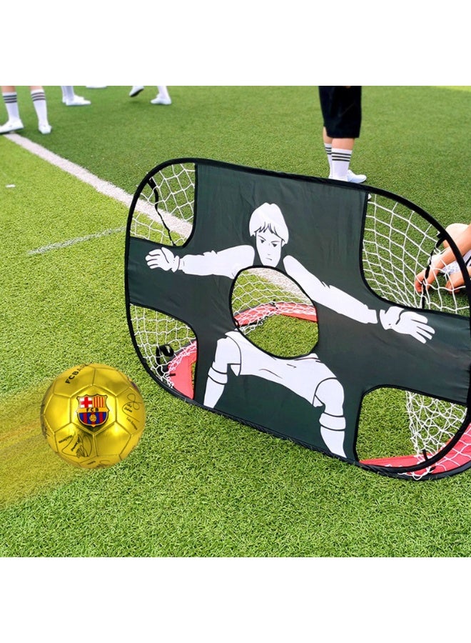 في 1 منبثقة هدف كرة القدم قابلة للطي شبكة كرة القدم للأطفال - Image 1