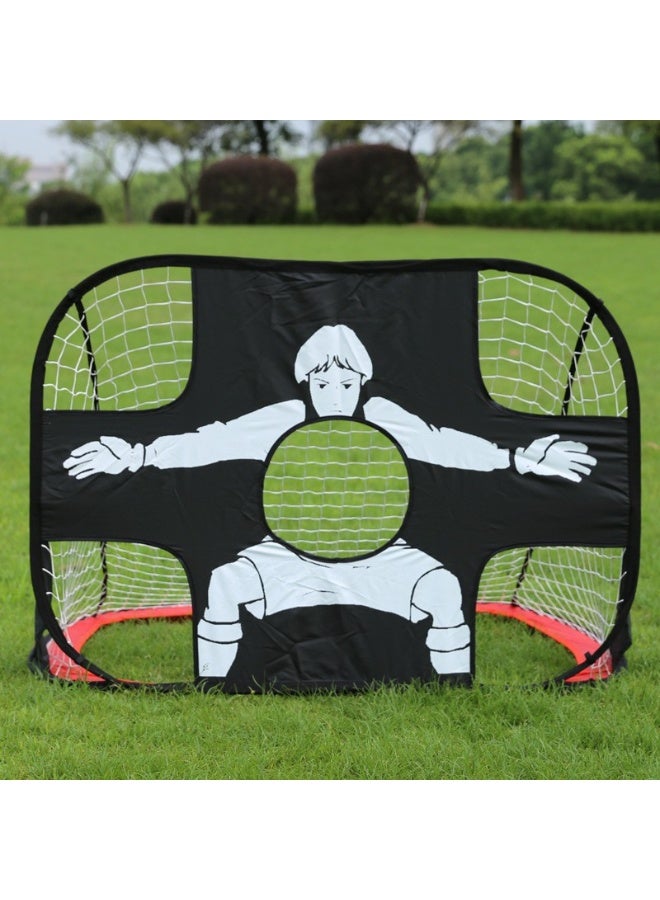 في 1 منبثقة هدف كرة القدم قابلة للطي شبكة كرة القدم للأطفال - Image 4