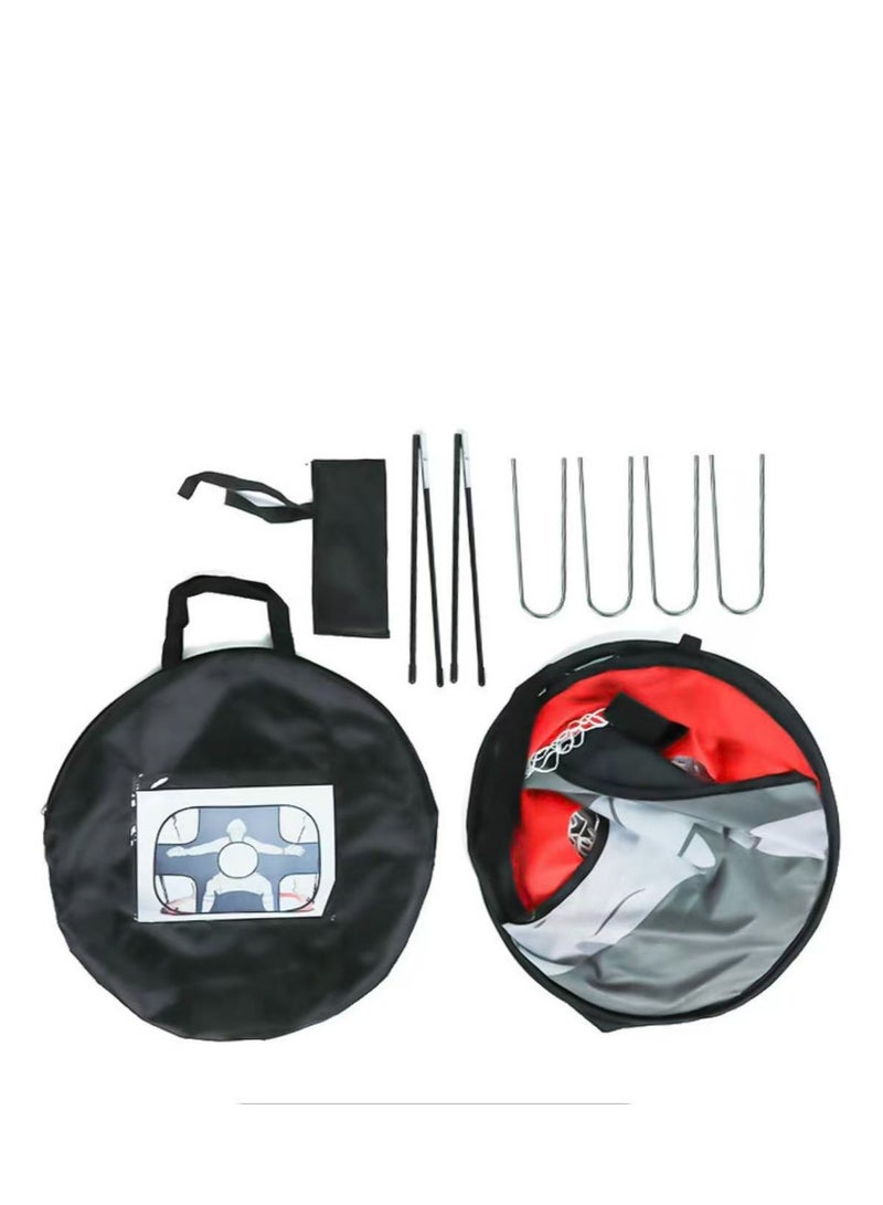 في 1 منبثقة هدف كرة القدم قابلة للطي شبكة كرة القدم للأطفال - Image 3