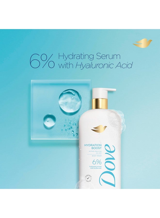 دوف غسول الجسم Hydration Boost يرطب البشرة الجافة بفعالية، مصل ترطيب 6% بحمض الهيالورونيك، 18.5 أونصة - Image 4