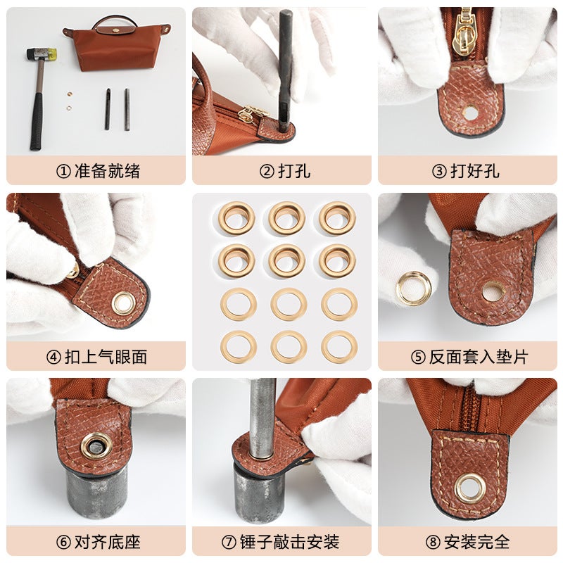 Suitable For Retrofit Longxiang Bag Shoulder Strap Non-Perforated Retrofit Crossbody Bag Real Leather Bag Strap A- 66 Shoulder Bag Women'S Bag Accessories - Image 3