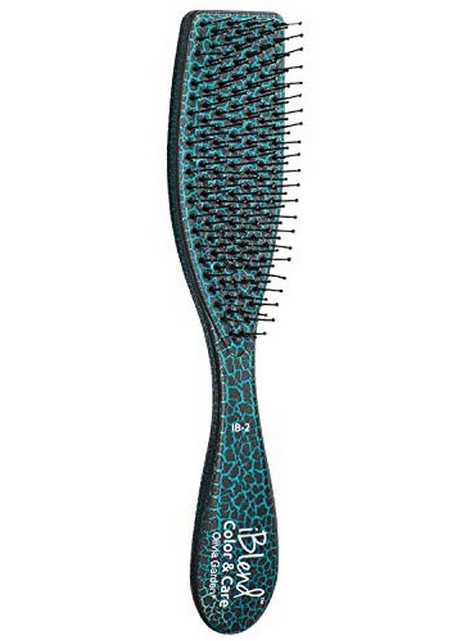 Olivia Garden Iblend Hair Brush For Color & Treatments Ib2 (Teal) - Image 3