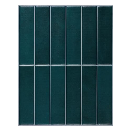 SMART TILES Peel and Stick Backsplash - 5 Sheets of 11.43" x 9" - 3D Adhesive Peel and Stick Tile Backsplash for Kitchen, Bathroom, Wall Tile - Image 1