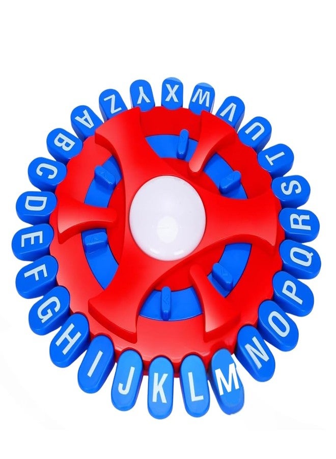 PLUSPOINT Think Word Mind Game, Quick Thinking Letter Alphabet Press & Match Letter Wheel Fast-Paced Family Board Game Fun Word Educational Learning for Adults Children and Families - Image 1