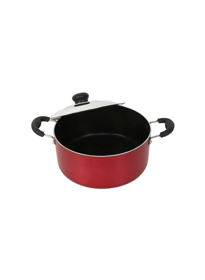 Mithra Non-Stick Casserole Cooking Pot with Stainless Steel Lid 20cm - Image 2