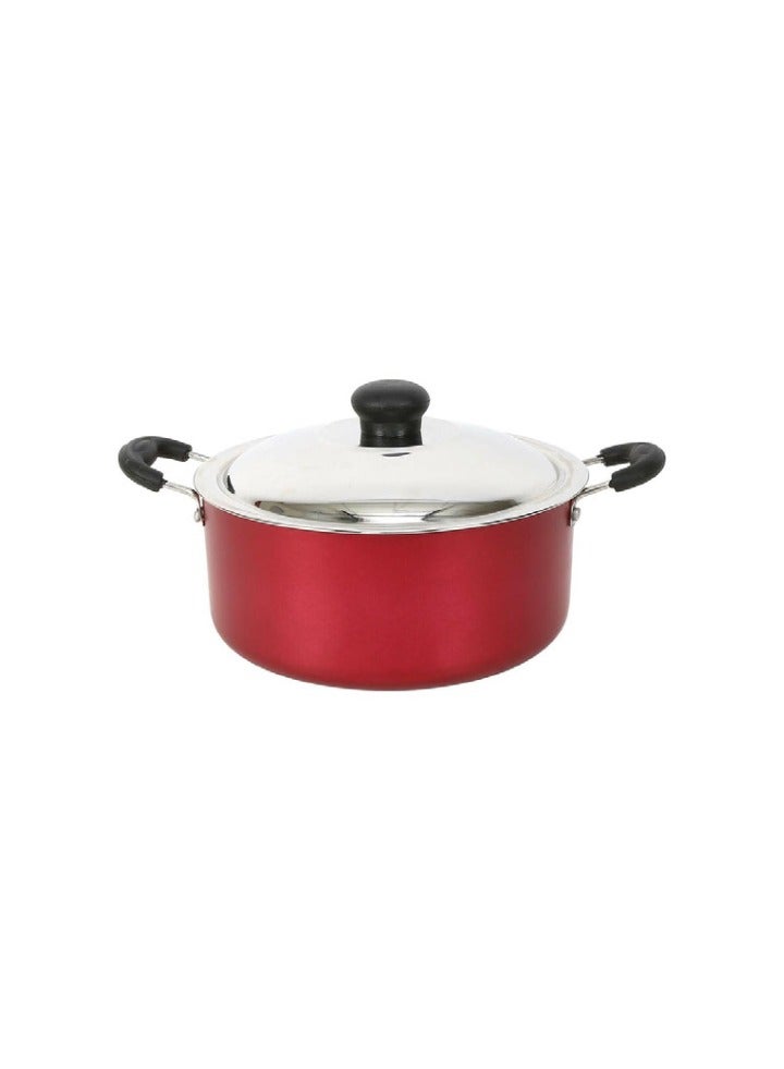 Mithra Non-Stick Casserole Cooking Pot with Stainless Steel Lid 20cm - Image 1