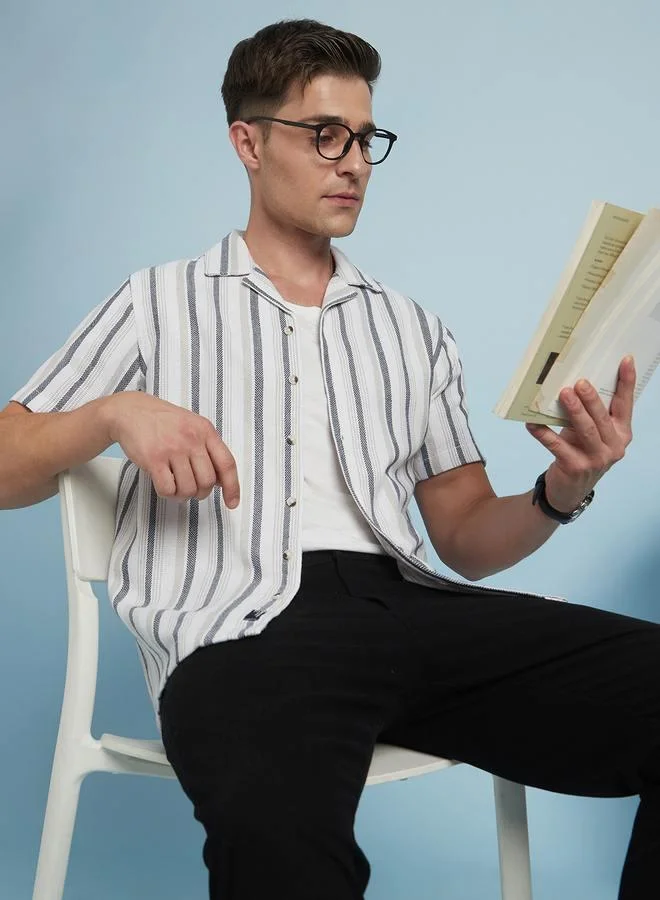 Dennis Lingo Stylish Navy Shirt For Men Featuring A Classic Solid Pattern And Comfortable Fit