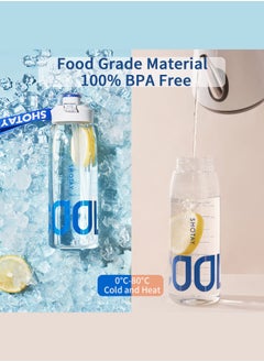 SHOTAY SHOTAY Sports Water Bottles 1L BPA Free And Leakproof, Fast Flow With Removable Straw, Gym Water Bottle For School, Fitness And Outdoor Sports.  - Image 4