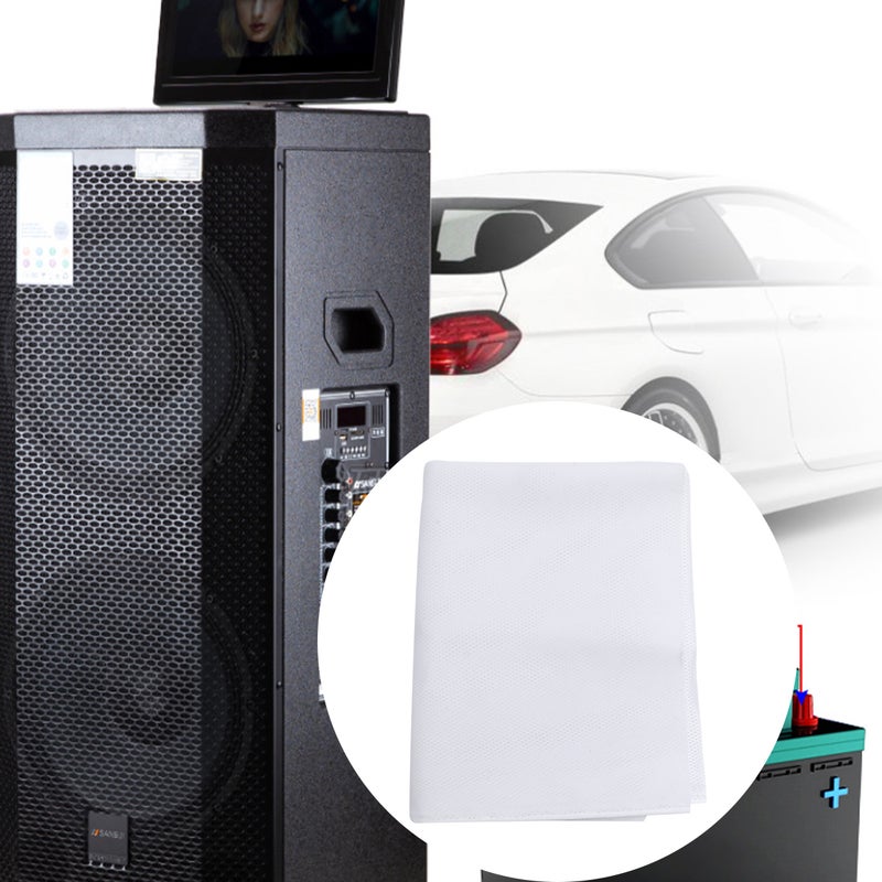 2 pcs Cover Dustcloth Cinema Engineering Cloth Acoustic Cloth Mesh Cover Mesh (White) - Image 4