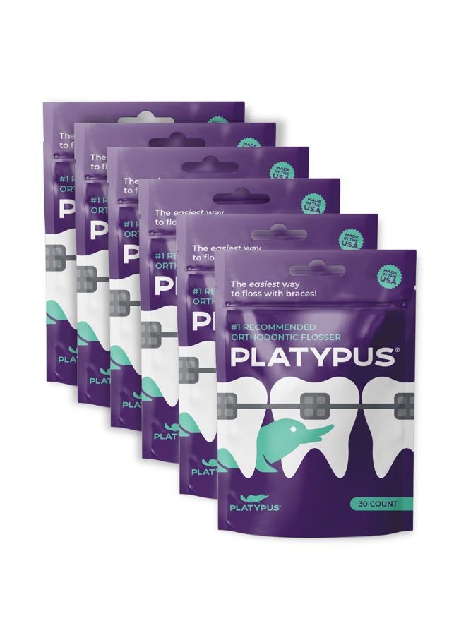 Platypus Orthodontic Flosser 30 Count Bag (6 Pack) - Image 1