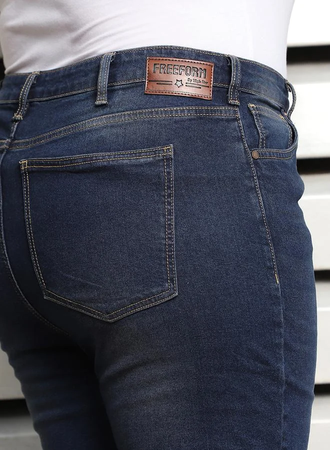 HIGH STAR HIGH STAR Plus Size High Rise Slim Fit Light Faded Jeans