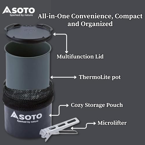 SOTO ThermoLite Cook Set – Lightweight Camping Cooking Set for Sports and Outdoors Camping and Hiking, Camping Cooking Gear for Backpacking and Hiking - Image 4