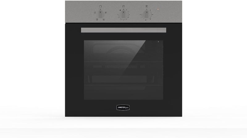 MASTERgas MASTER Gas Built-in Oven – Black Glass & Stainless Steel, Powerful Performance 2176 Watts, Perfect Heat Distribution Thanks to Internal Fan System, Full Safety 2 Years Warranty - Image 2