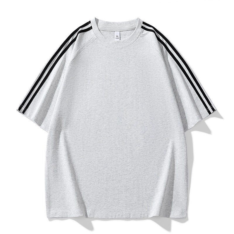 2025 Short-Sleeved T-Shirt Men'S Hong Kong-Style Trendy Loose Clothing Student Top Round Neck Seven-Sleeved T-Shirt For Men - Image 1
