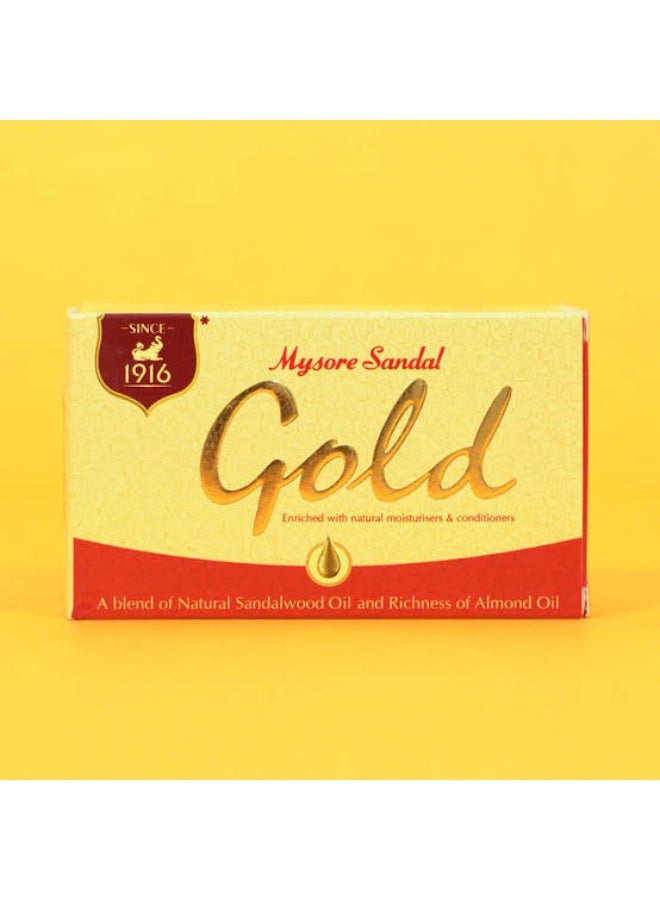 Mysore Sandals Mysore Sandal Gold Soap 125g (pack of 4) - Image 3