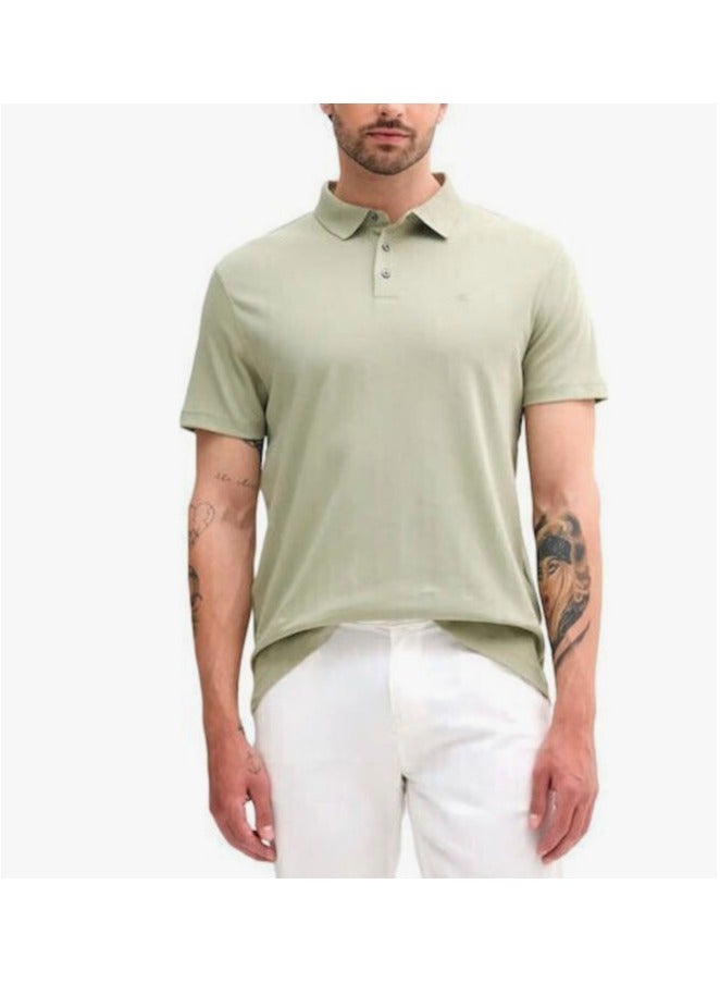 CALVIN KLEIN Cotton Short Sleeve Polo - Image 1