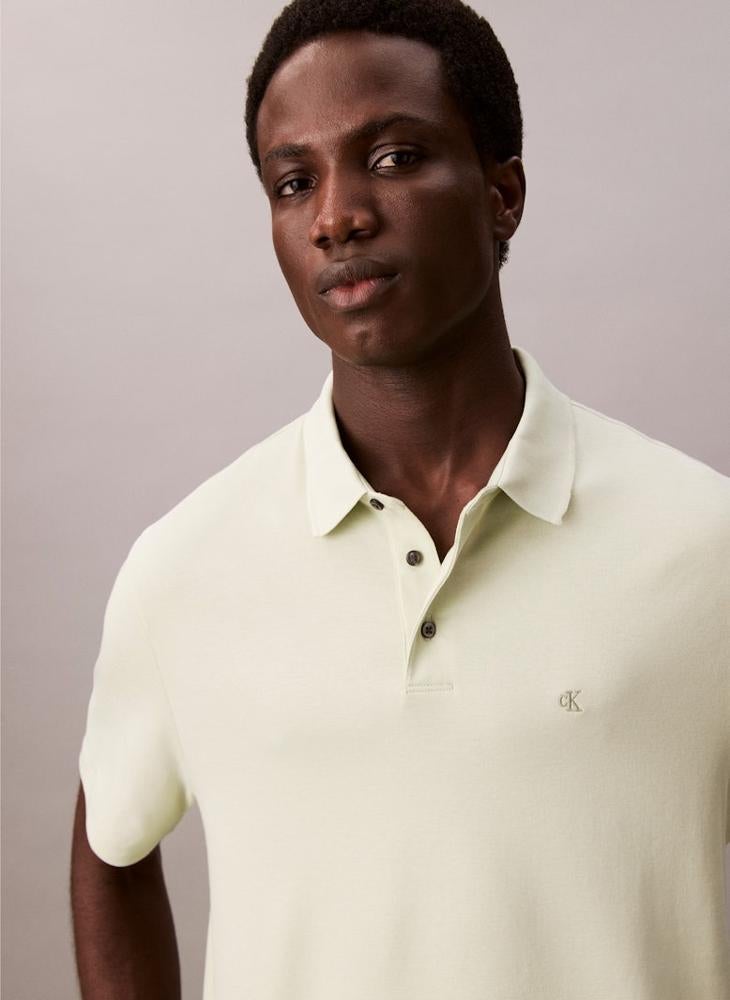 CALVIN KLEIN Cotton Short Sleeve Polo  - Image 3