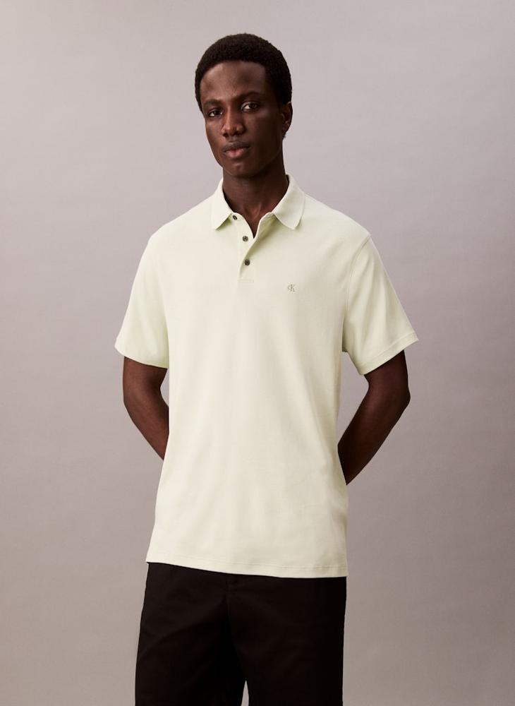 CALVIN KLEIN Cotton Short Sleeve Polo  - Image 1