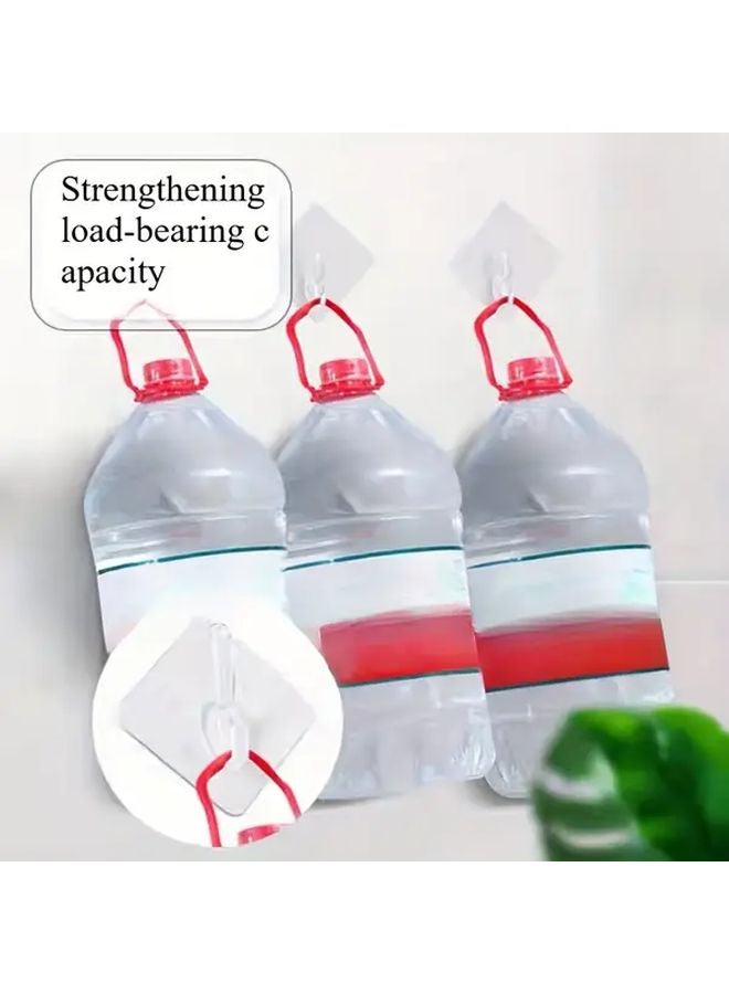 6Pcs No Drill Wall Hooks Transparent Waterproof Strong Adhesive U Shaped Design - Image 5