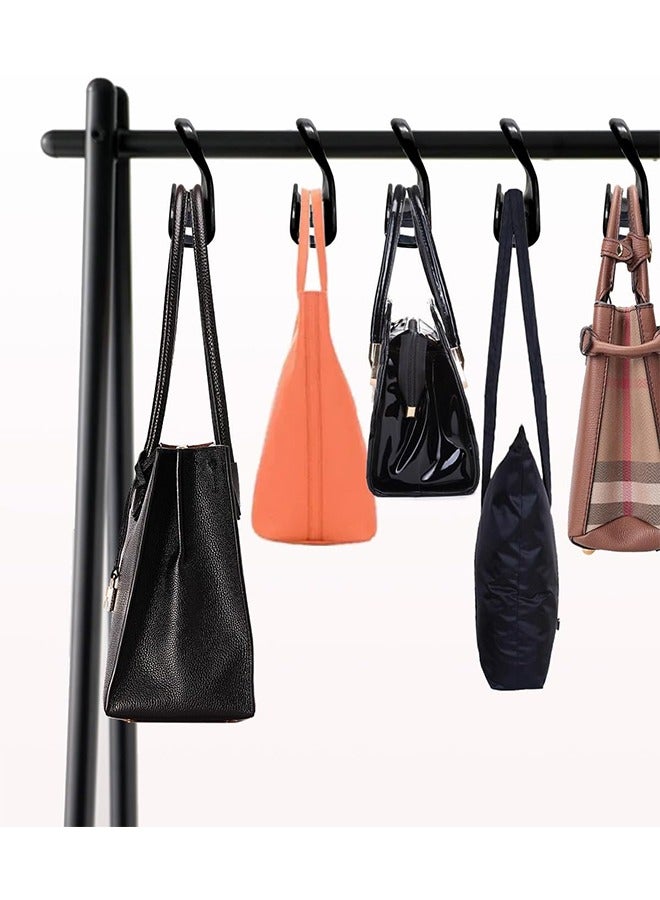 8Pcs Purse Hanger, Purse Holder for Closet Black Backpack Hanger Hook for Organizer Storage Purses Tote Bag Backpacks Handbags, Black  - Image 4