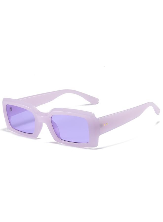 Generic Explosion International Station Internet Celebrity Small Frame Sunglasses Fashion Square Jelly Color Sunglasses Multicolor Glasses 