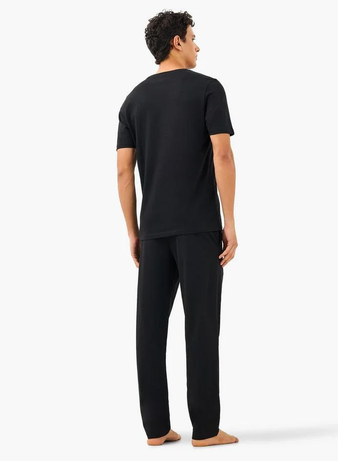 Splash FAV  Men Cotton Drawstring Closure Nightwear Set for Men | Best Price UAE