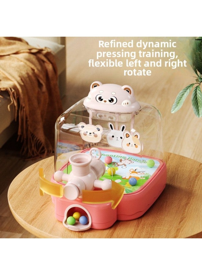 Electric Pinball Machine Shooting Game Machine Beading Puzzle Concentration Parent-child Children's Toys Boys And Girls Explosions-Color:Hand-eye Coordination | Puzzle And Fun | Abs Material-Specification:Tropical Orange丨cute Bear Pinball Machine [12 Marbles + Exquisite Pinball Machine] - Image 3