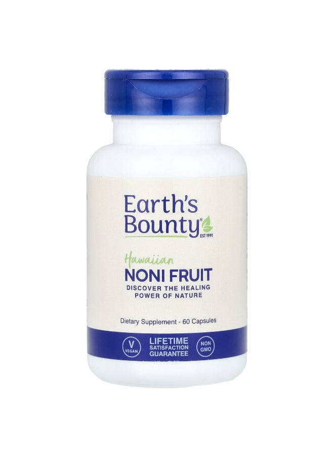 Earth's Bounty Earth's Bounty, Hawaiian Noni Fruit, 500 mg, 60 Capsules  - Image 1