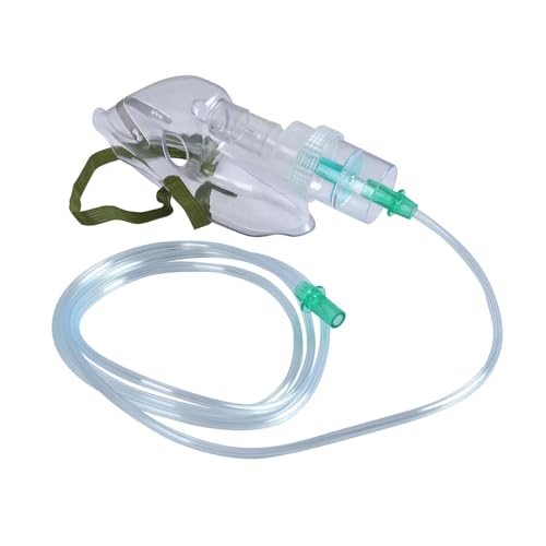 GudyB Nebulizer Mask Kit for Adult, Mask with Air Tube and Pipe, Universal Oxygen Mask with Tubing Set, Medicine Cup for Adult (1) - Image 2