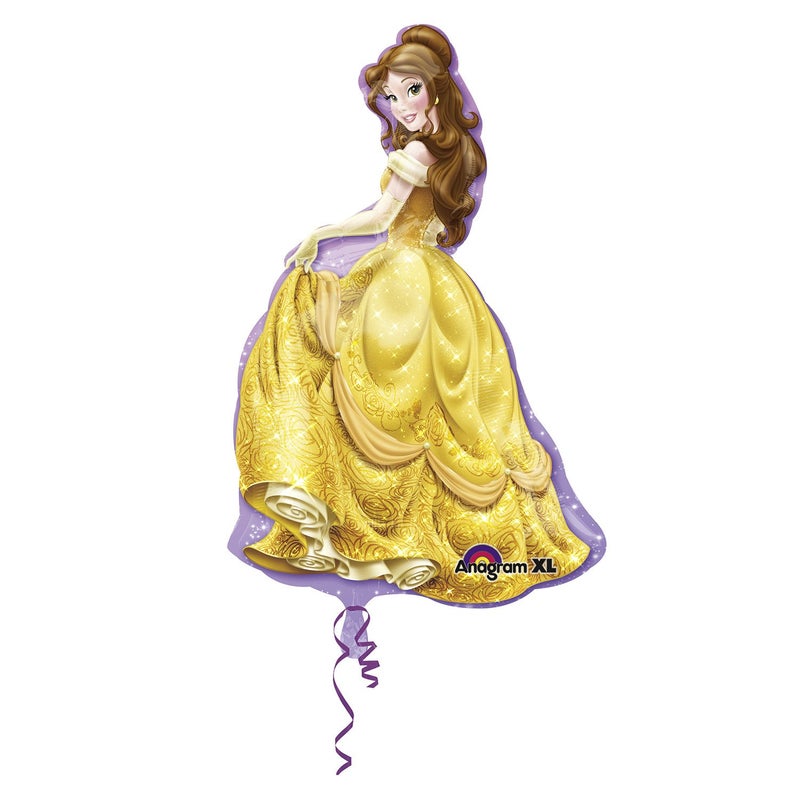 Amscan Disney Princess Belle 39 Inch Mylar Foil Balloon Supershape XL-1 Piece