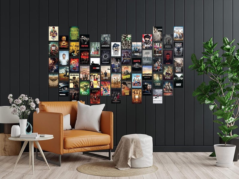 CodersParadise CodersParadise Aesthetic 54 Pcs Web Series Wall Collage Kit Poster 4 x 6 Inches Self Adhesive Posters Multicolor - Image 3