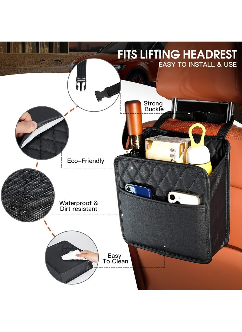 Oasisgalore Car Seat Back Hanging Bag Car Document Holder Multi-Pocket Bottle Bag Storage Box Organizer Travel Tidy Pouch Pocket Kids  - Image 3