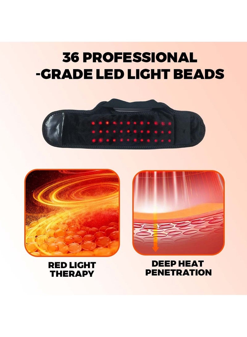 general Red Light Therapy Ankle Brace - USB Rechargeable 3 Heat Levels Dual Motor 3 Vibration Modes Pain Relief Foot Massager - Image 4