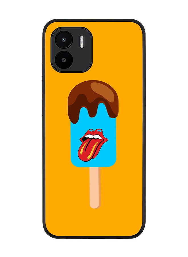 Stylizedd Rugged Black edge case for Xiaomi Redmi A2 / Xiaomi Redmi A1 Slim fit Soft Case Flexible Rubber Edges Anti Drop TPU Gel Thin Cover - Lick Lick - Image 1