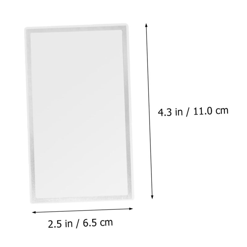 Stainless Steel Self Adhesive Sun Visor Mirror Elegant Durable Car Interior Decor - Image 3