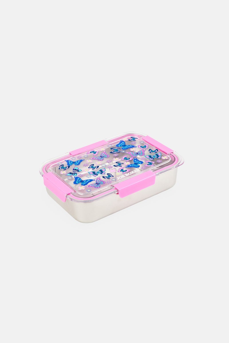 Joe Boxer Butterfly Divided Lunch Box, Multicolor - Image 1