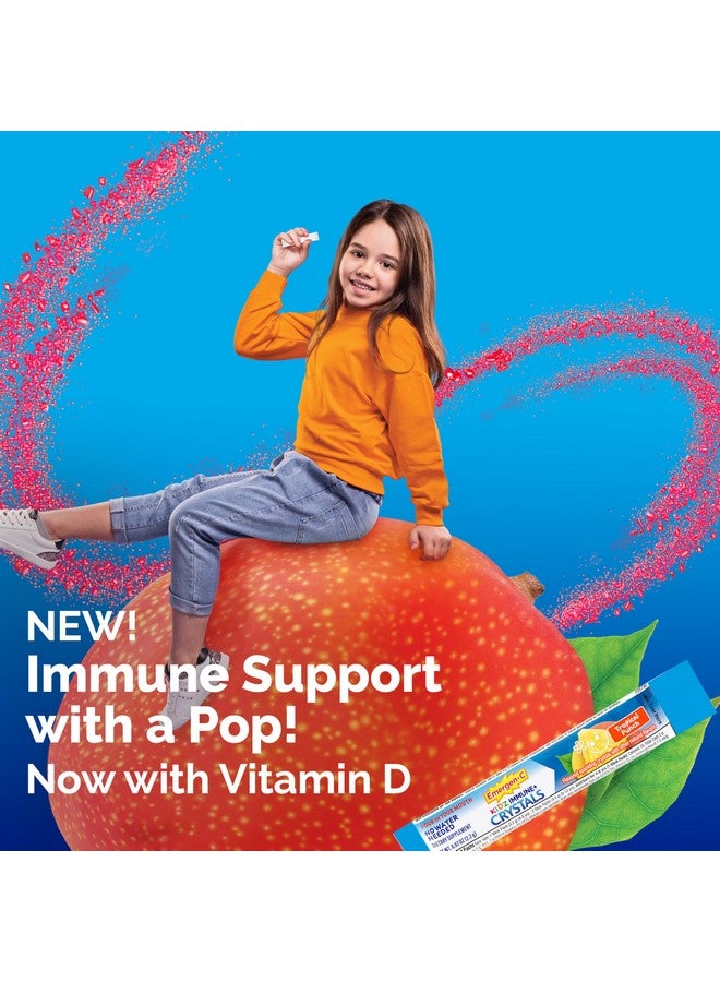 Emergen-C Kidz Immune Plus Crystals, On-The-Go Immune Support Supplement with Vitamin C, Vitamin D, B Vitamins, Zinc and Manganese, Tropical Punch - 28 Stick Packs - Image 2