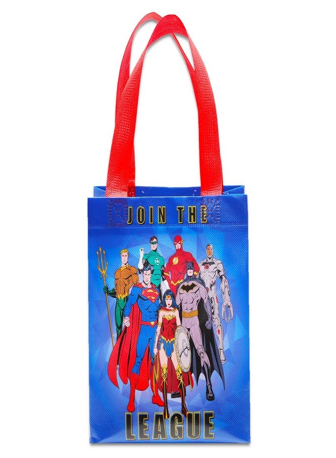 Justice League DC Justice League Party Favor Bag Set - 24 Pack of 8" Superman Party Goodie Bags for Kids Bulk Reusable Totes | Justice League Birthday Supplies - Image 3