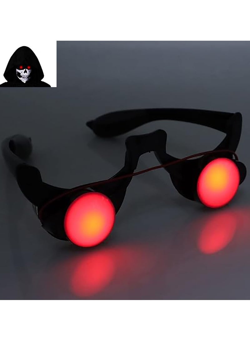 Glasses with LED Lights Role-Play Props Suitable for Party Decoration Masquerade (Luminous Glasses) - Image 2