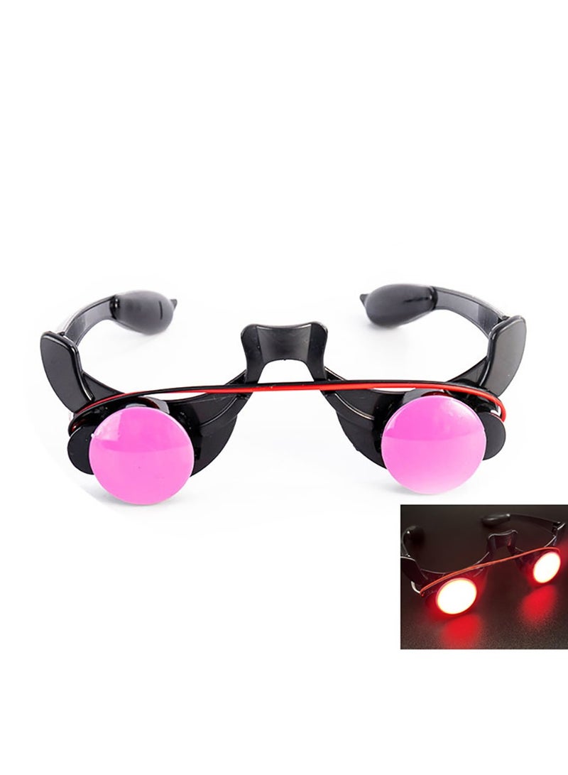 Glasses with LED Lights Role-Play Props Suitable for Party Decoration Masquerade (Luminous Glasses) - Image 1