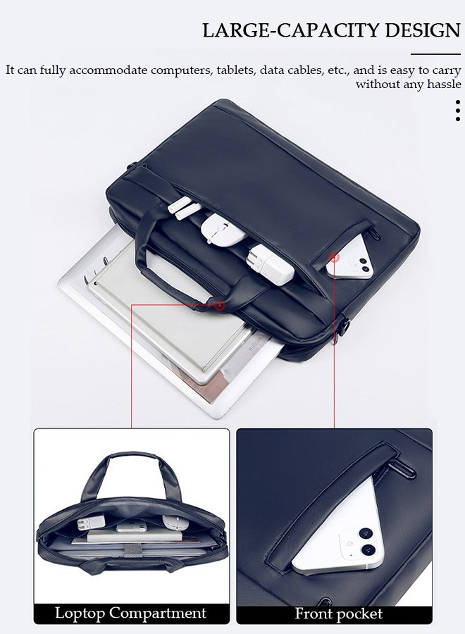 DUNISO 15.6 Inch Laptop Bag Lightweight Computer Bag Travel Business Handbag Briefcase Water Resistance Shoulder Messenger Bag CRossbody Bag for Men and Women Work Office - Image 4