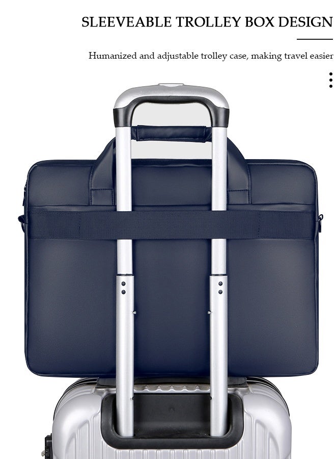 DUNISO 15.6 Inch Laptop Bag Lightweight Computer Bag Travel Business Handbag Briefcase Water Resistance Shoulder Messenger Bag CRossbody Bag for Men and Women Work Office - Image 5