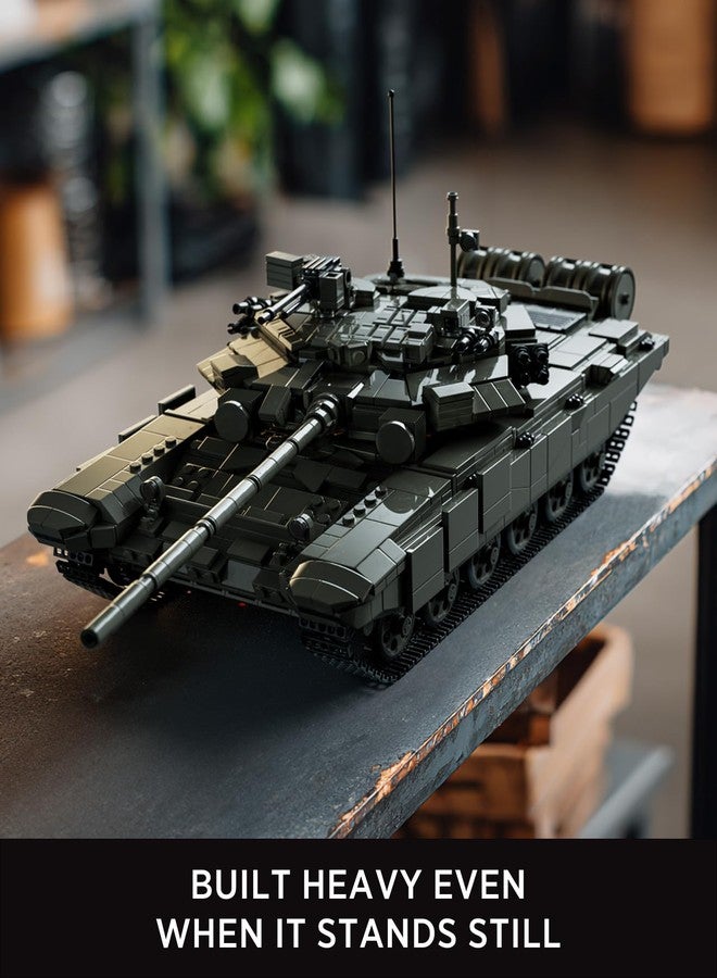 Nifeliz T-90A Military Tank Building Set for Adults, Military Main Battle Tank Model with Details, Ideal for Army Collectors and Building Enthusiasts (2,083 PCS, NF10330) - Image 3