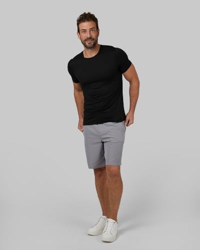 32 Degrees Mens 4 Pack Cool Quick Dry Active Basic Crew T-Shirt, Black, Large - Image 4