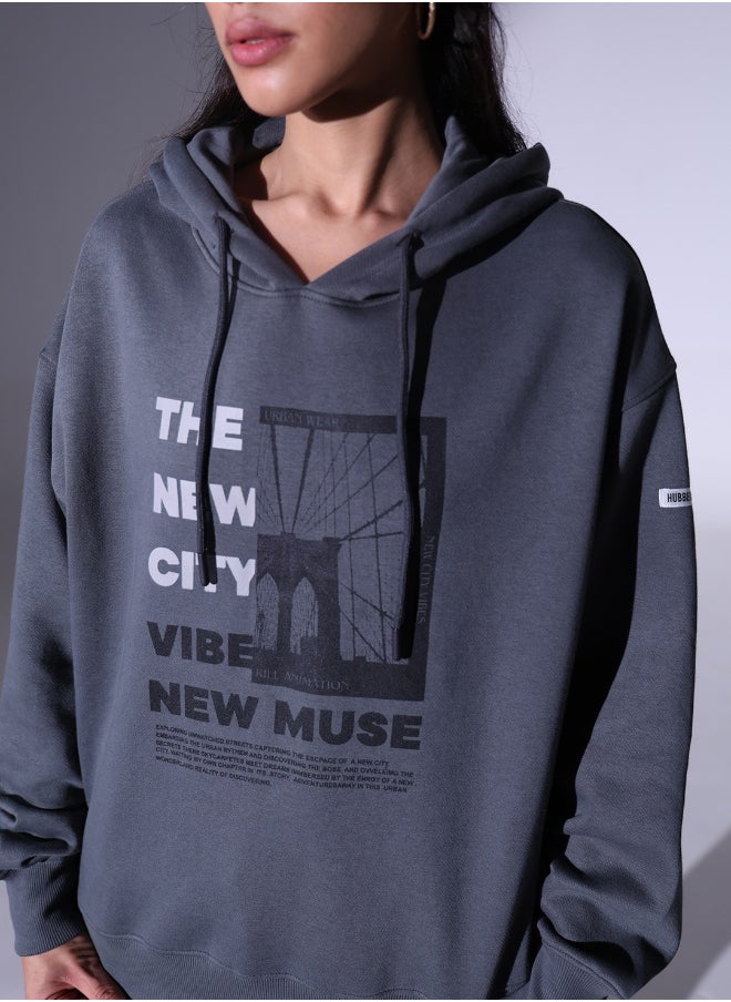 Hubberholme Grey Sweatshirt For Women  - Image 5