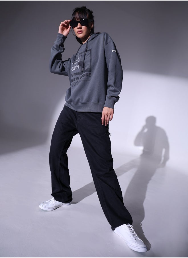 Hubberholme Grey Sweatshirt For Women  - Image 2
