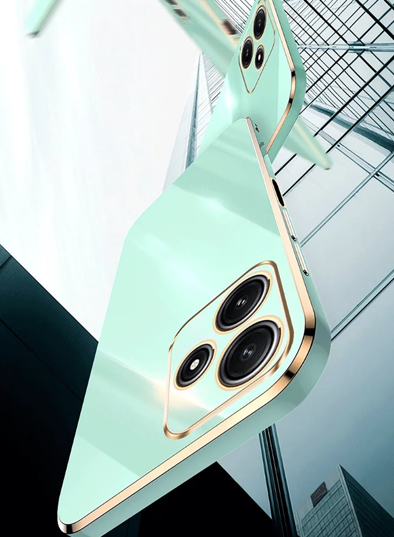 غطاء متوافق مع أوبو A5 برو، قشرة ناعمة مطلية بالذهب، وردي رقيق وناعم مقاوم للصدمات حماية كاملة لأوبو A5 برو (وردي) - Image 3