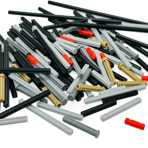 Miutrue 120 Pieces Technical Parts Axle Connectors Building Blocks Accessories Parts Sets Construction Toys Set for Kids 6yrs+ Compatible with Major Brands - Image 1