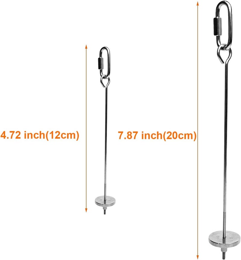 Bac-kitchen Bird Food Holder, Bird Feeder Toy, Bird Small Animal Fruit Vegetable Holder Stainless Steel Vegetable Skewer Foraging Hanging Food Feed Treating Tool for Parrots Cockatoo Cockatiel (2 Pcs) - Image 2